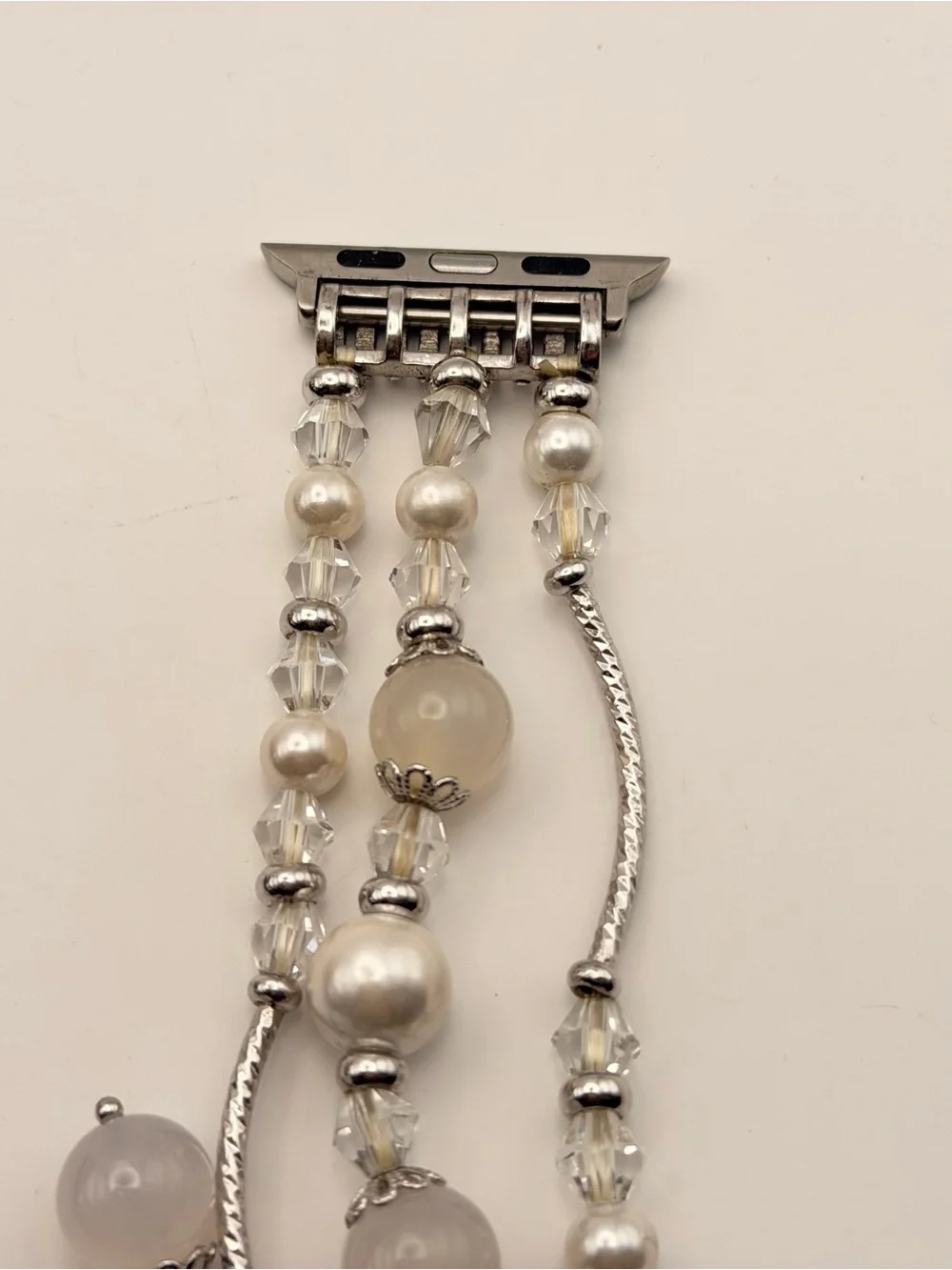 Apple Watch Band 42/44/46/49mm, Stretchy, Beautiful Design, Pearl